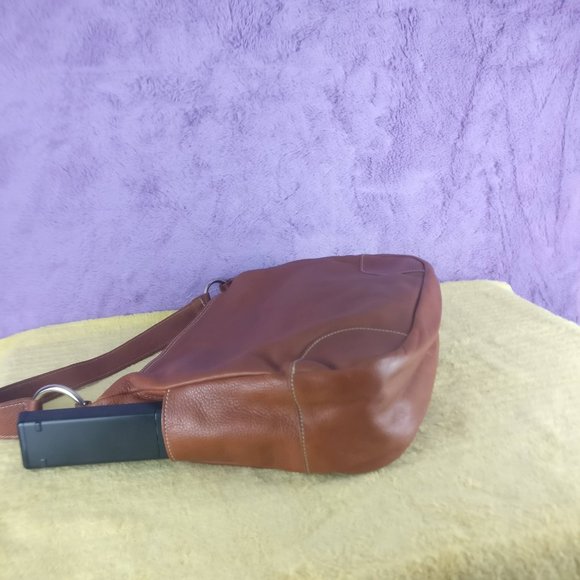 ROOTS Carly Tote Genuine Vegetable tanned 100% Natural Leather Shoulder bag new! - Picture 14 of 16
